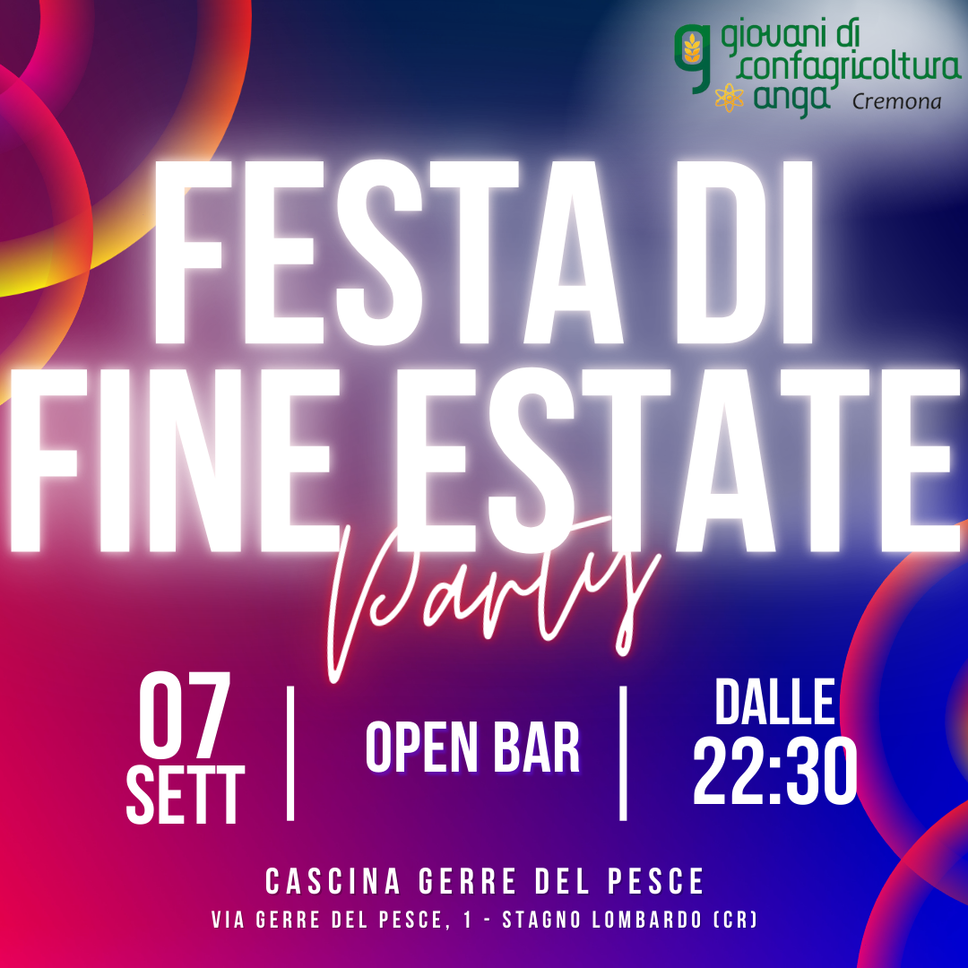 INGRESSO DOPO CENA Festa di Fine Estate 2024